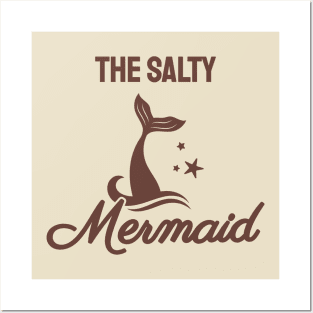 The Salty Mermaid - Mermaid Vintage Icon Posters and Art